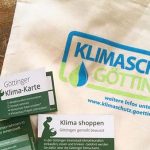 Stofftasche mit der Aufschrift Klimaschutz Göttingen